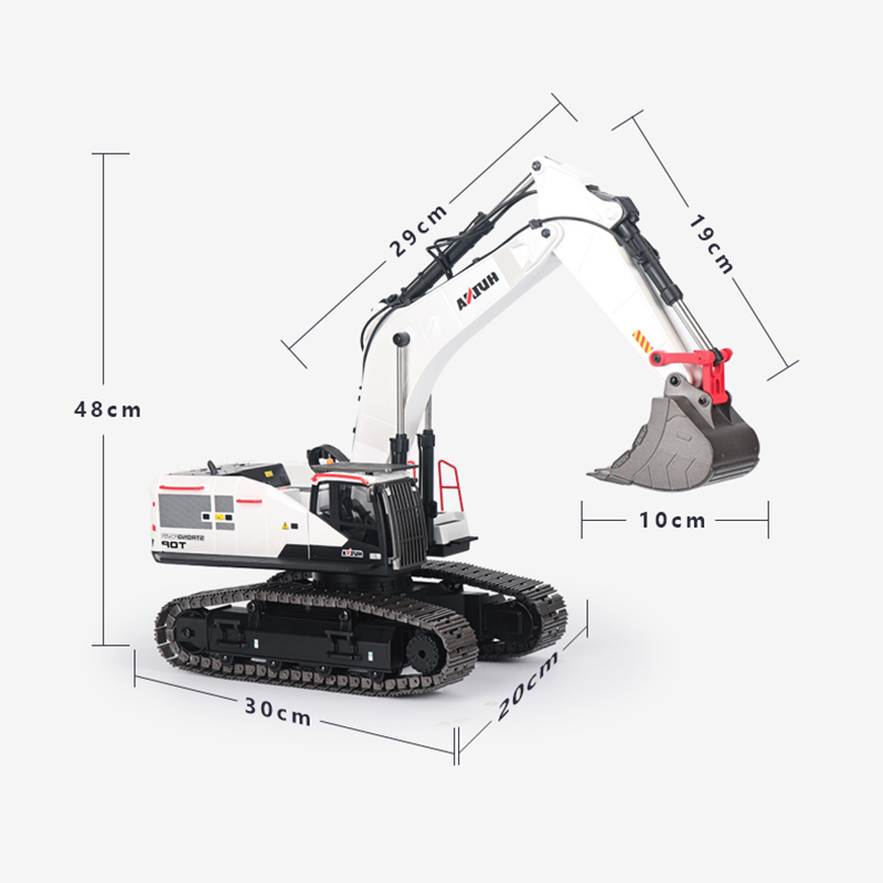 Rc Excavator Hydraulic - Escavadeira rc 1/14 huina metal caminhão