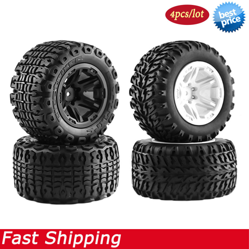 Rc Truck Monster - 4 Pneus e Rodas para Caminhão