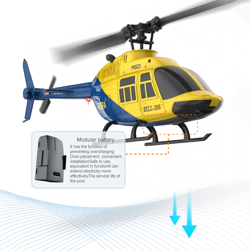 Helicóptero A60 RC 2.4G 6-Aixs - Rc Hobby Grade Helicopter avaliação e preço