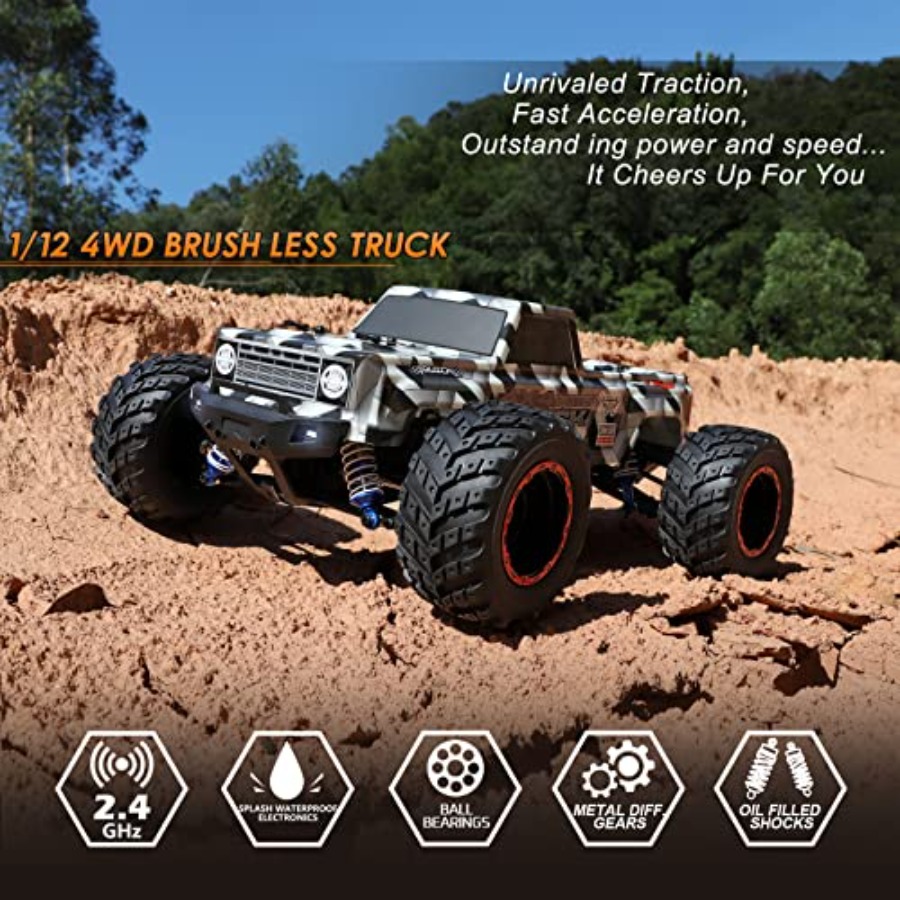Caminhão monstro RC 4x4 off-ro - Rc Hobby Grade Monster Truck avaliação e preço