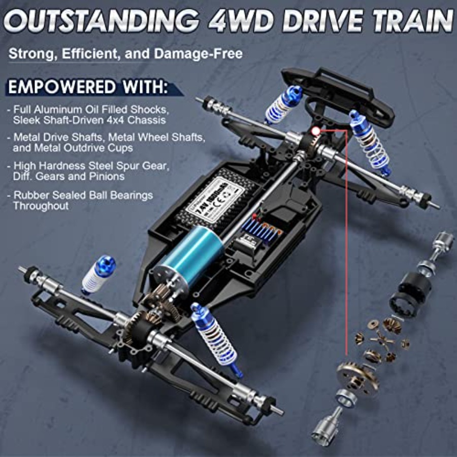 Caminhão monstro RC 4x4 off-ro - Rc Hobby Grade Monster Truck avaliação e preço