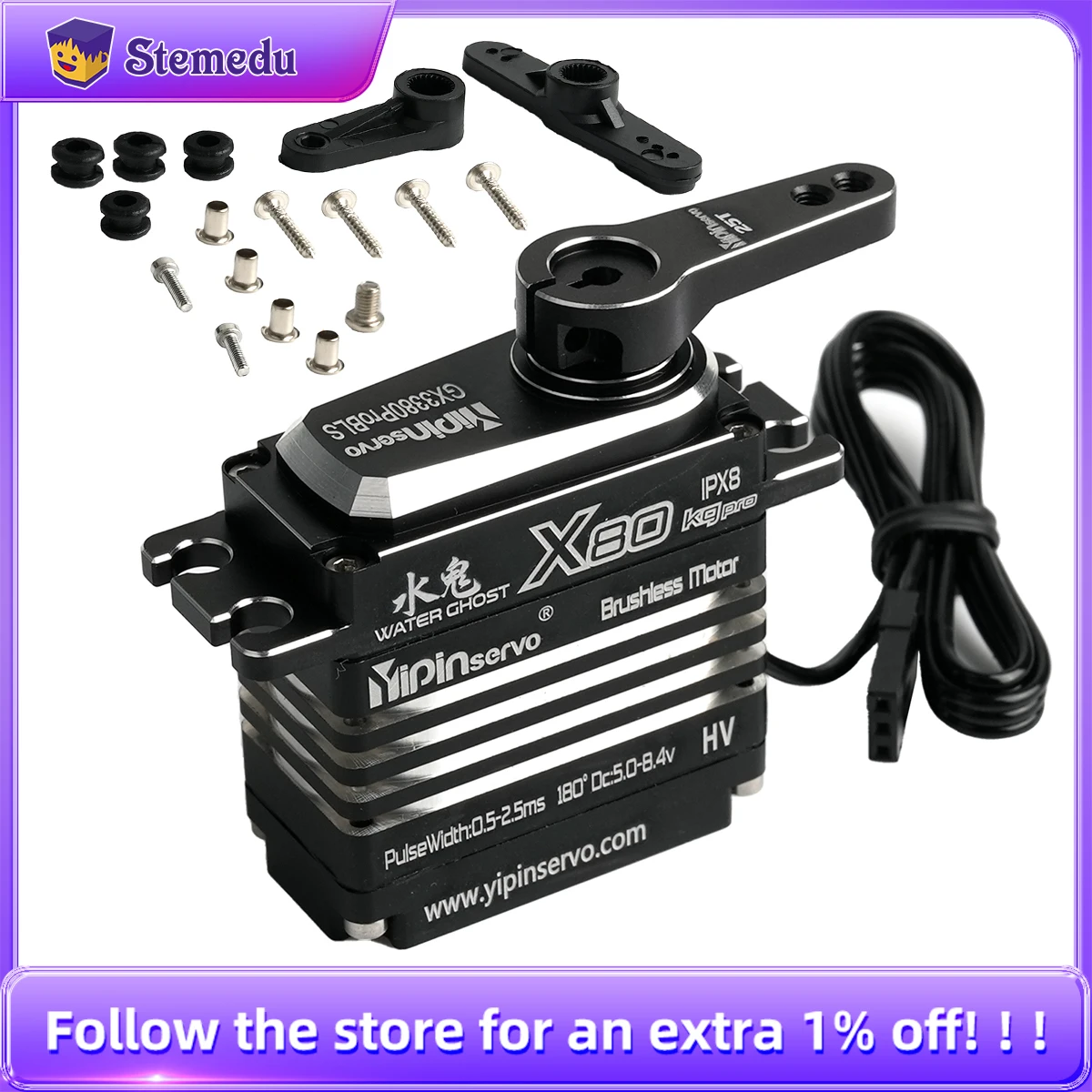 Servo motor digital de 80kg, t - Rc Hobby Grade avaliação e preço