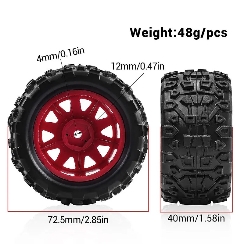 4 Pneus e Rodas para Caminhão  - Rc Truck Monster avaliação e preço