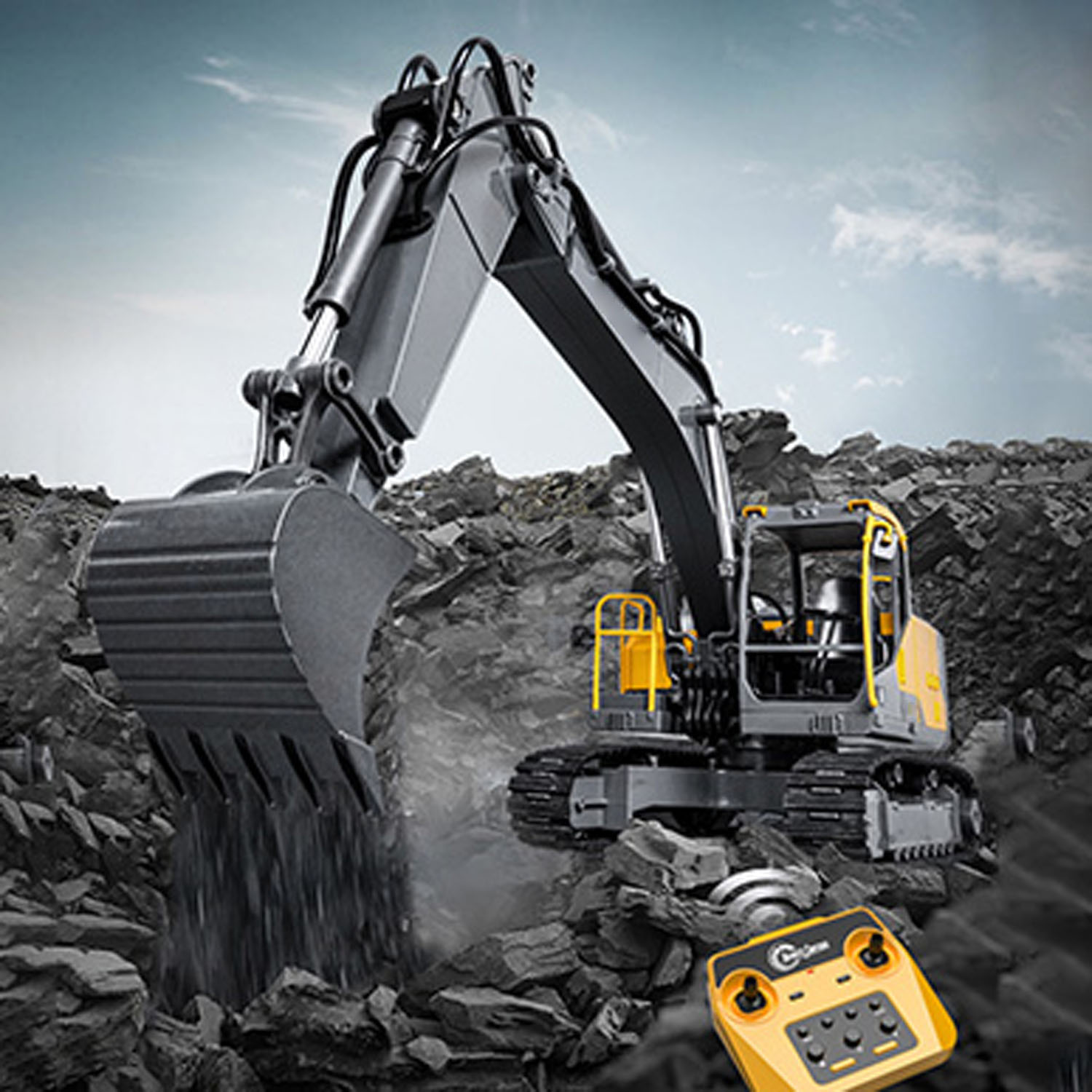 1/16 DoubleE E598 003 Escavade - Rc Excavator Hydraulic avaliação e preço