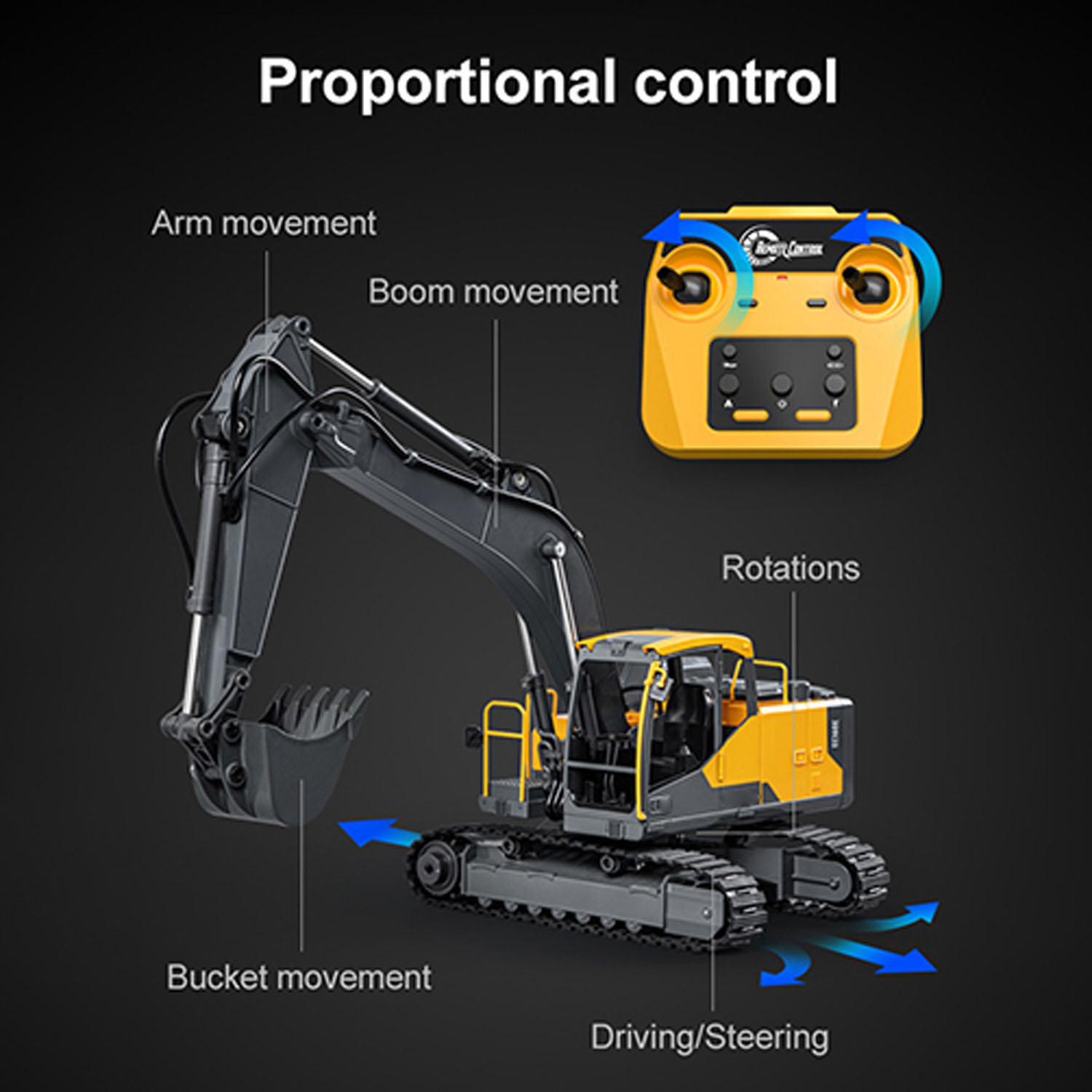 1/16 DoubleE E598 003 Escavade - Rc Excavator Hydraulic avaliação e preço