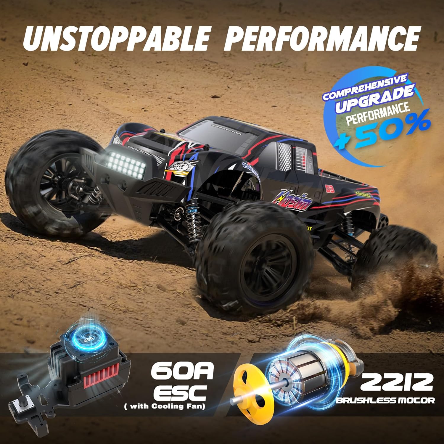 Caminhão Monstro RC Brushless  - Rc Hobby Grade Monster Truck avaliação e preço
