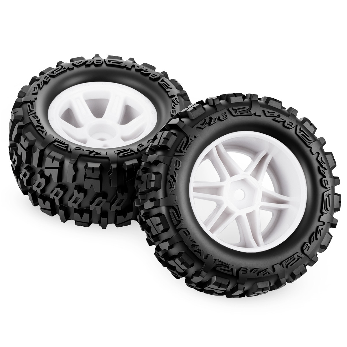 4 Peças de Pneus de Borracha d - Rc Truck Monster avaliação e preço