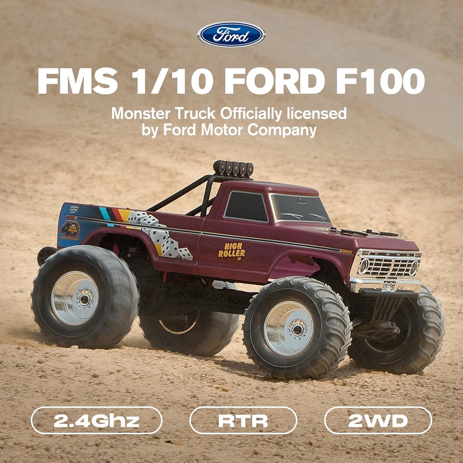 Caminhão Monstro RC Ford F-100 - Rc Hobby Grade Monster Truck avaliação e preço