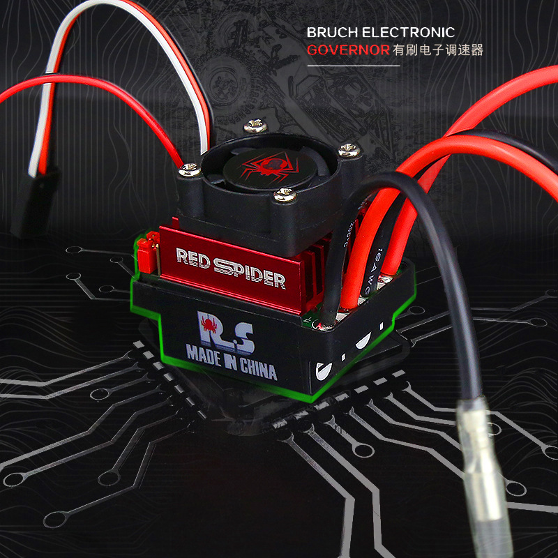 Red Spider 60A Brushed ESC, BE - Rc Truck Monster avaliação e preço